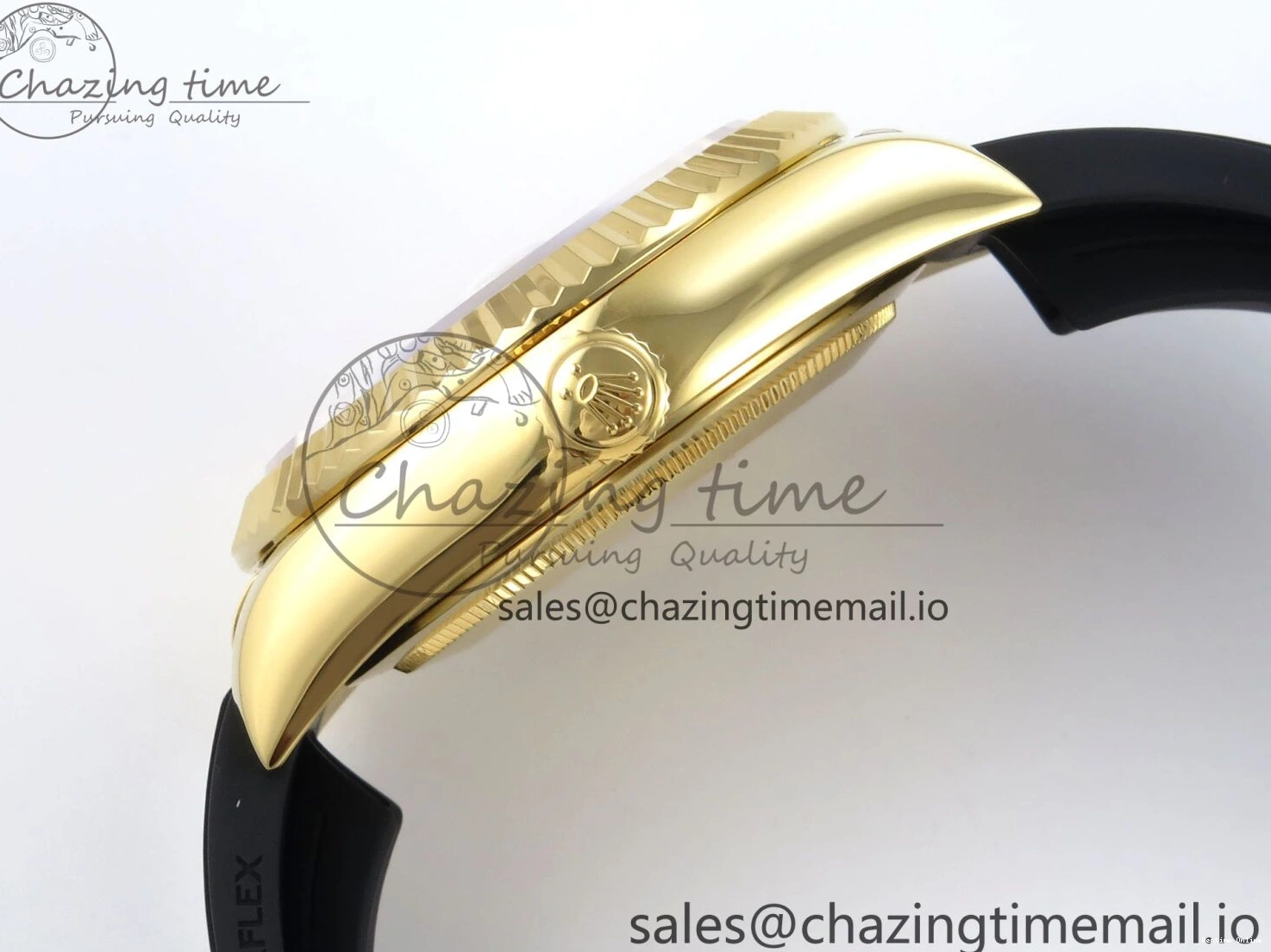 0701 Trendy Sky-Dweller 336238 YG ZF 1:1 Best Edition White Dial on Oysterflex Strap A23J (Gain Weight) 904